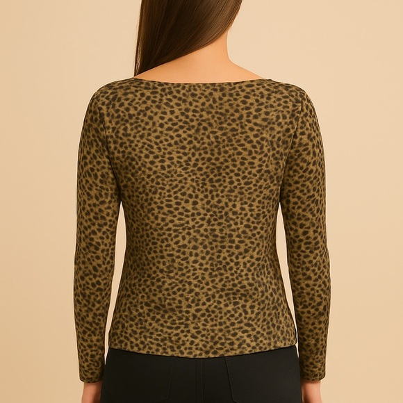 MICHAEL Michael Kors Animal Print Long Sleeve Top - Picture 2 of 5